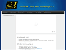 Tablet Screenshot of pianoquichante.com